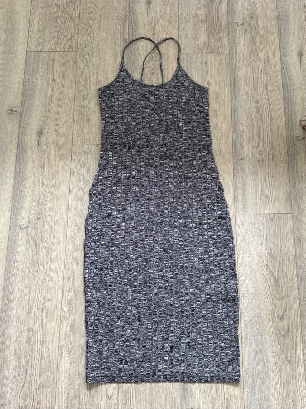 Women’s Gray Knit Tank Dress - Classic Slim Fit